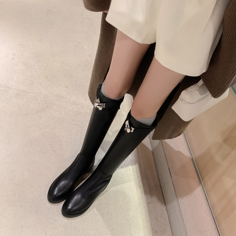 High-Knee Riding Boots