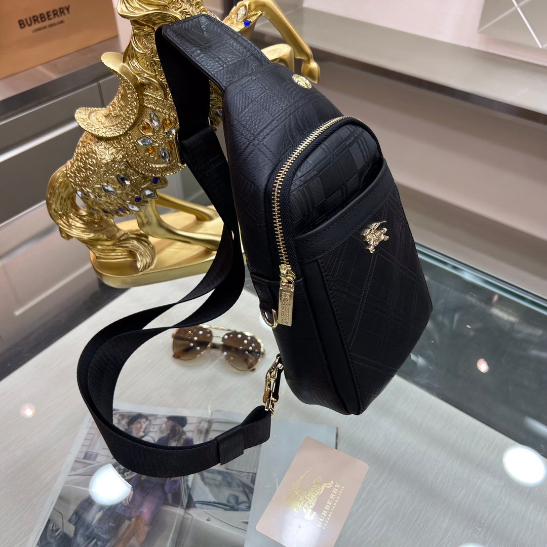 BB Leather Crossbody Bag