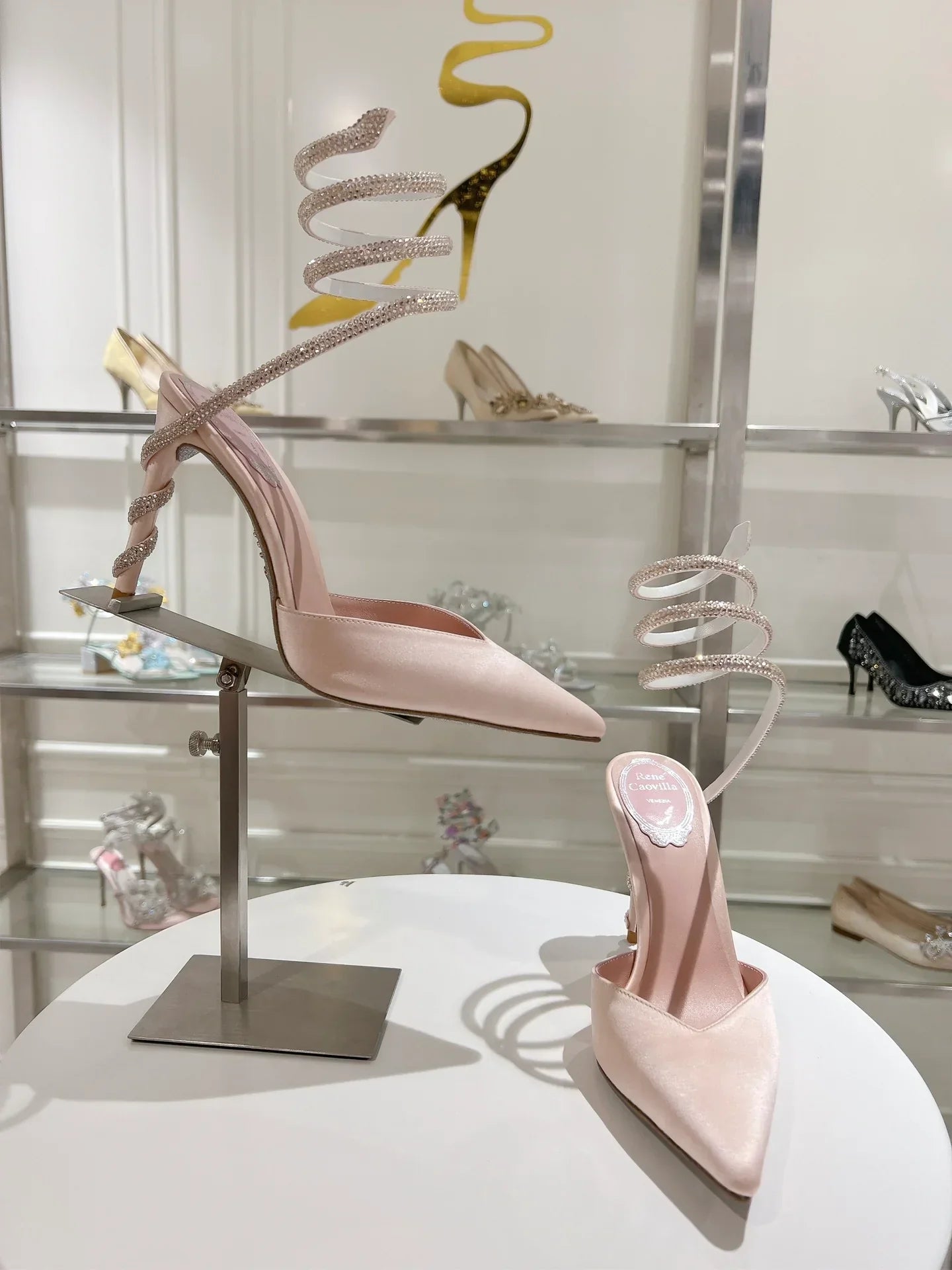 Cleo Snake-Design Heels