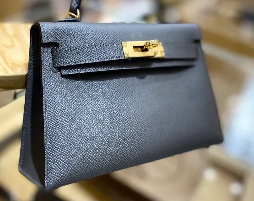 Epsom Palm Print 8F Gris Peltre