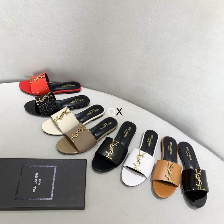 Signature Gold Accent Comfort Slides