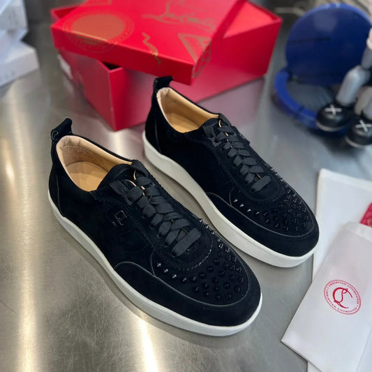 Low-Cut Studded Sneakers