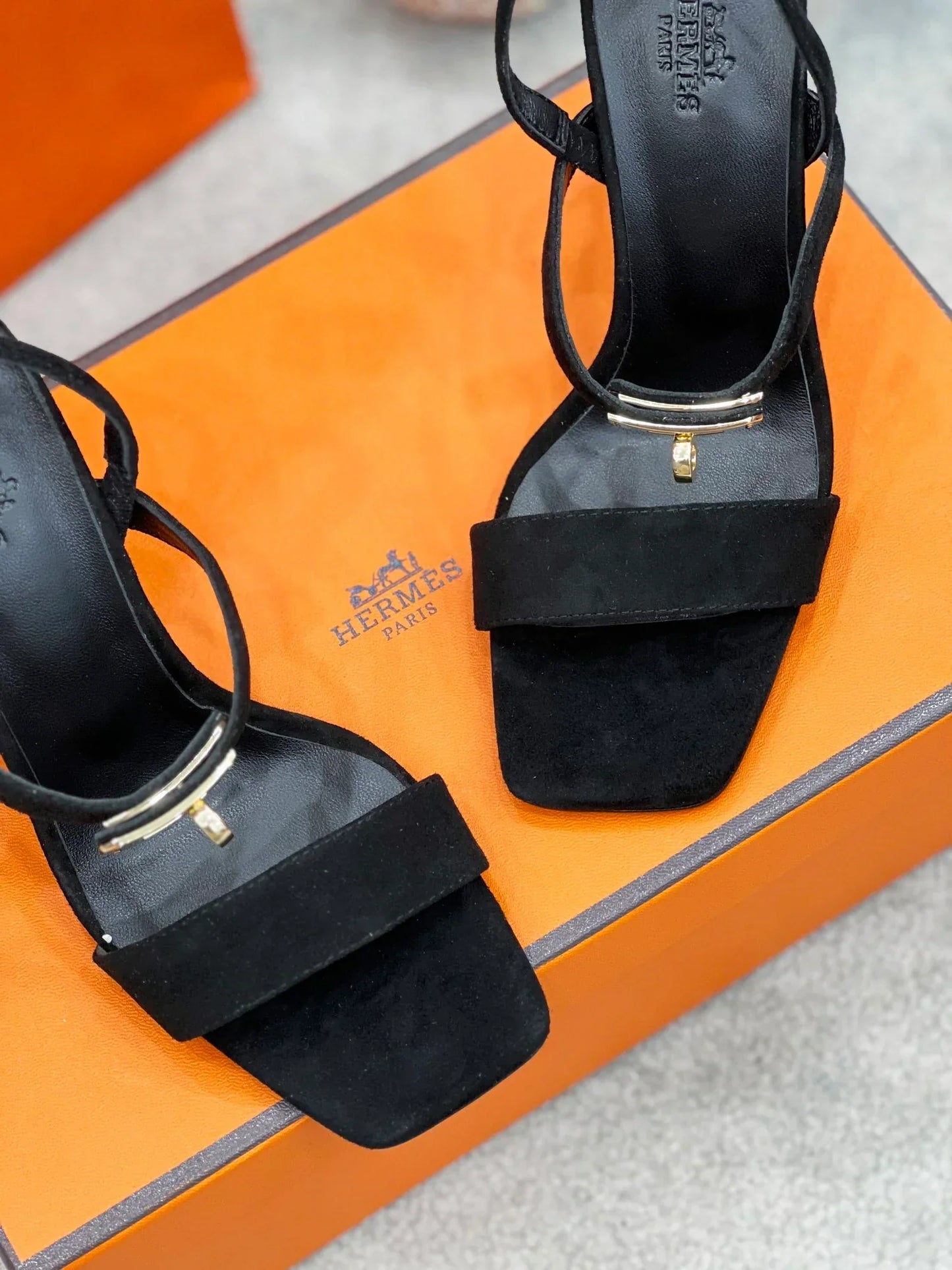 Kelly Suede Buckle Sandals