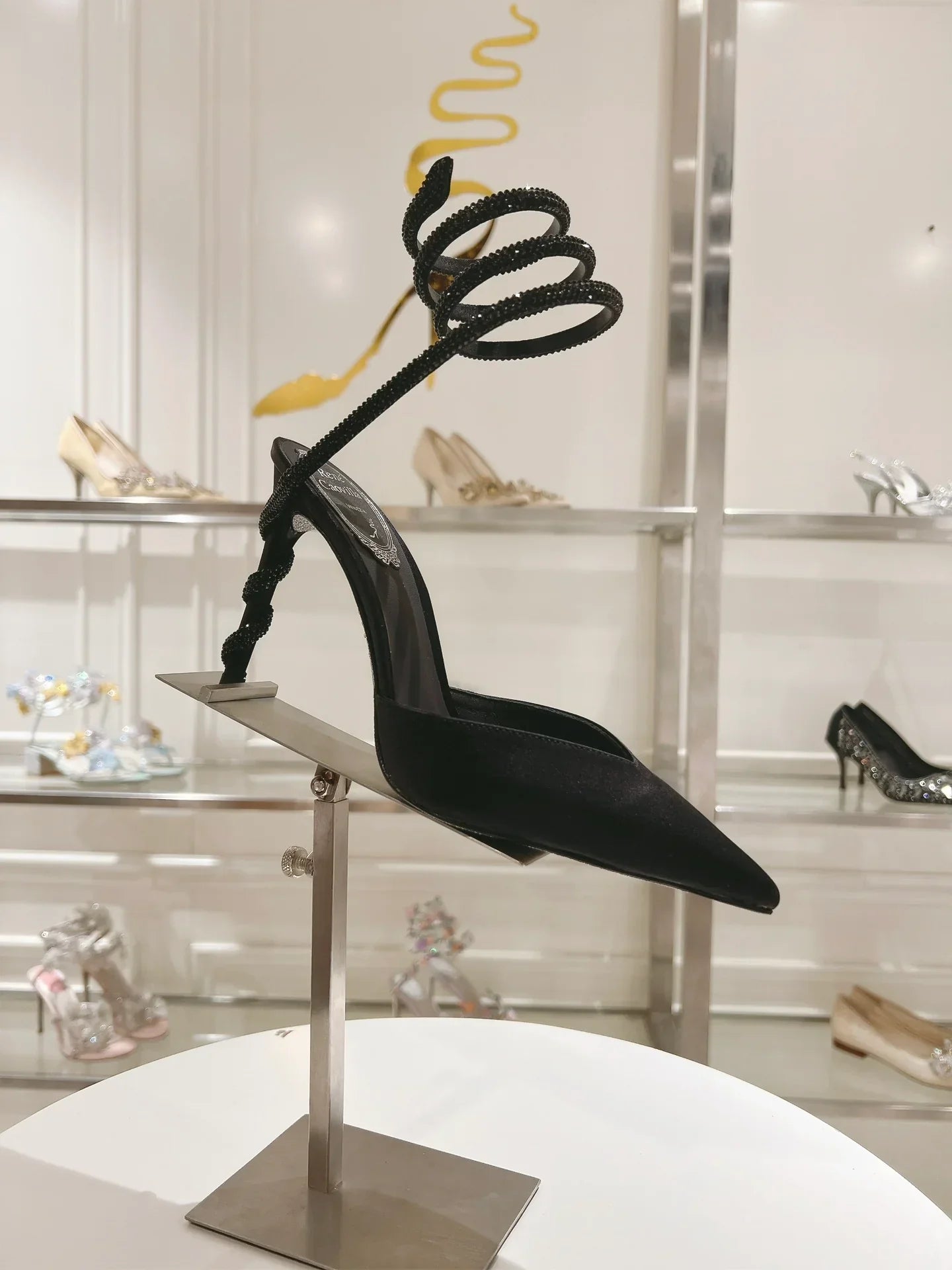 Cleo Snake-Design Heels