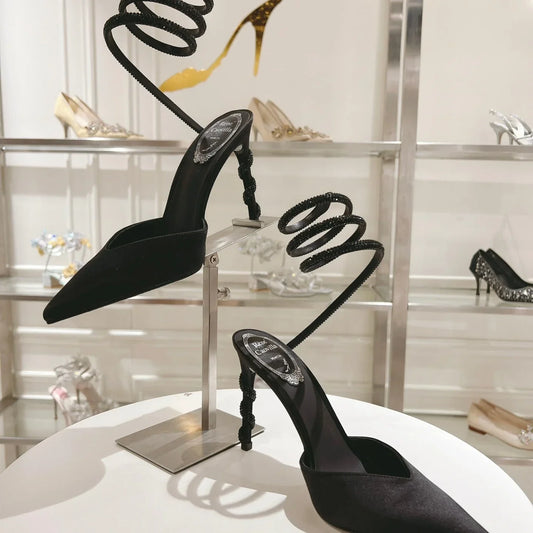 Cleo Snake-Design Heels