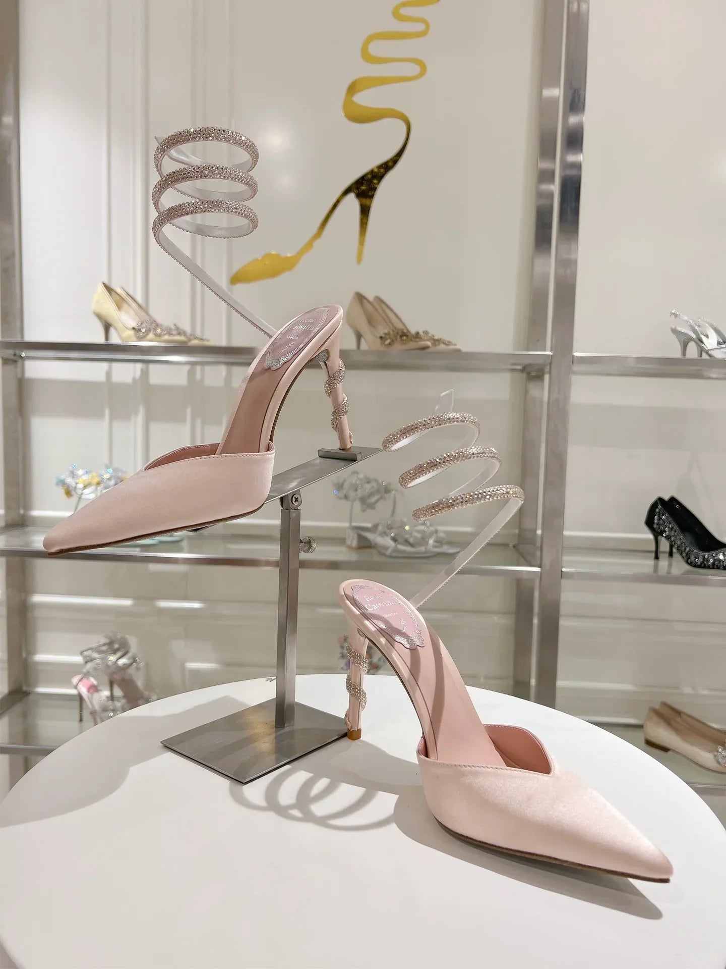 Cleo Snake-Design Heels