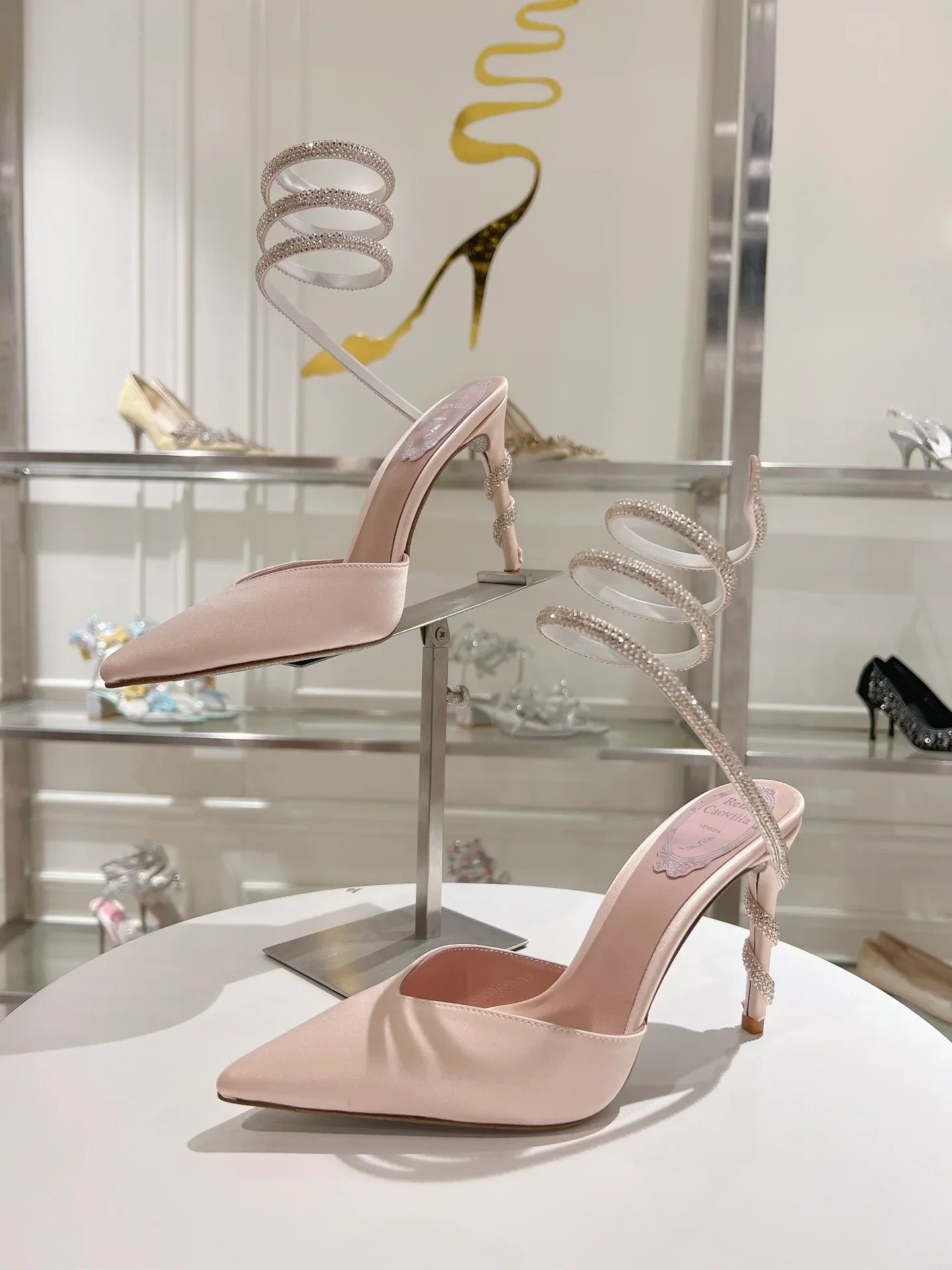 Cleo Snake-Design Heels