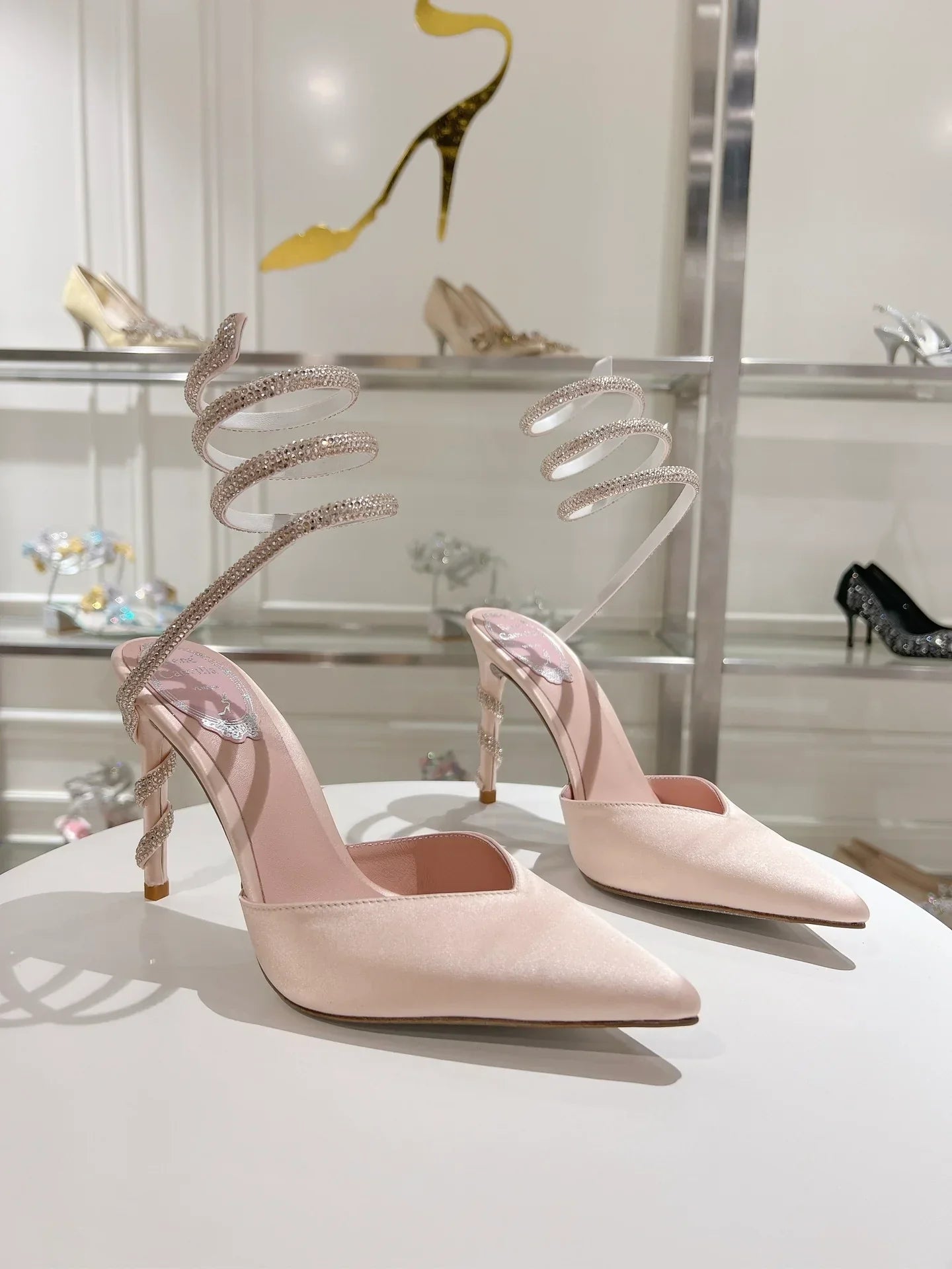 Cleo Snake-Design Heels