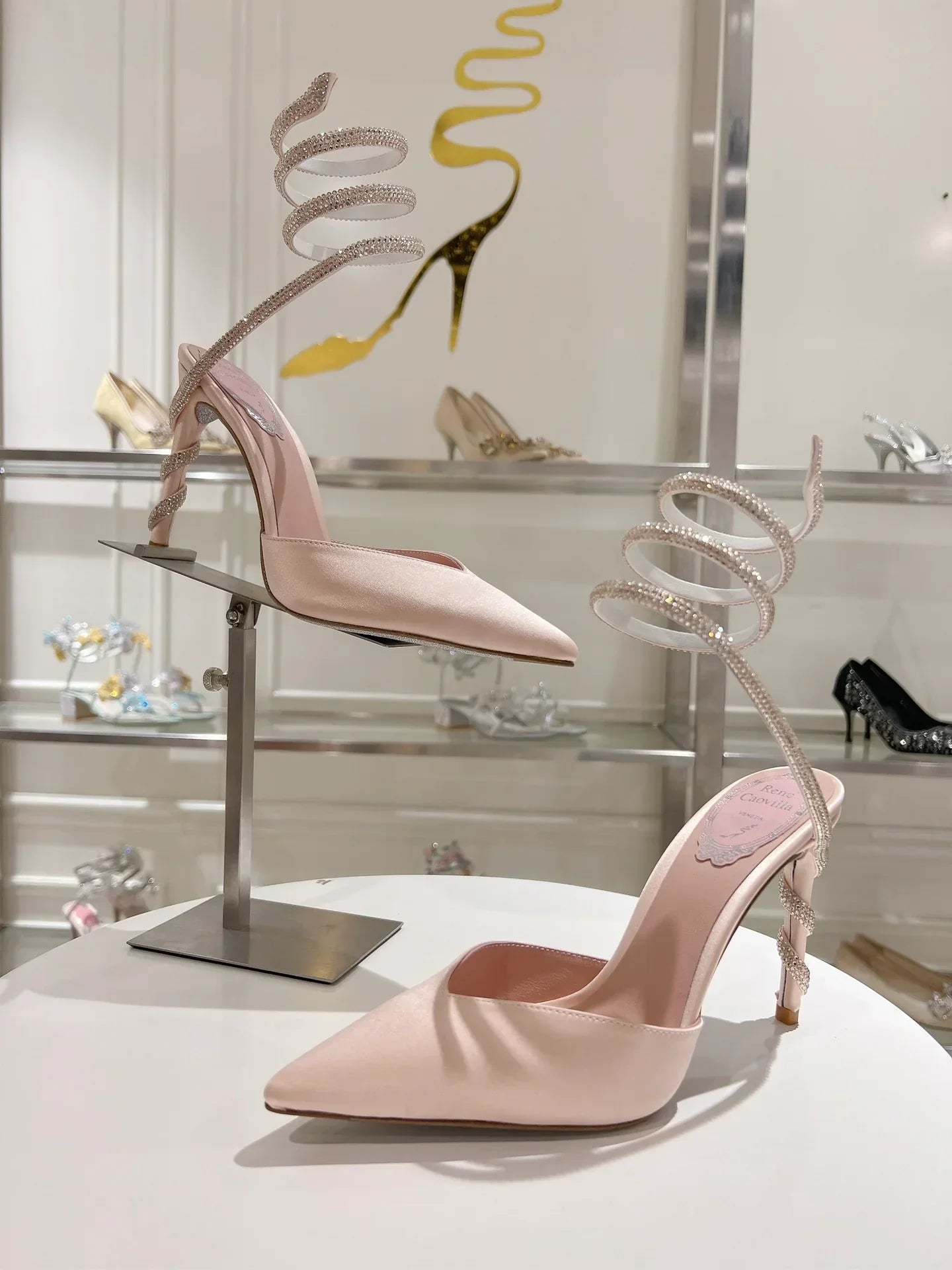 Cleo Snake-Design Heels