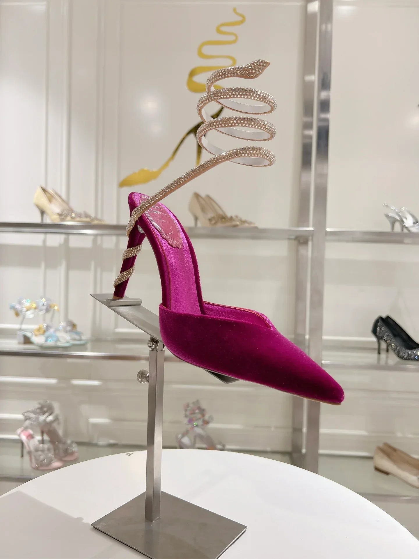 Cleo Snake-Design Heels