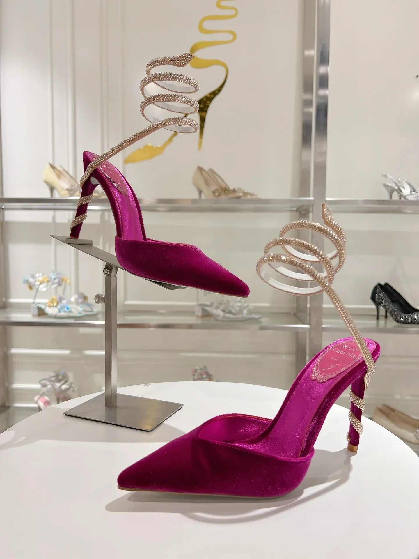 Cleo Snake-Design Heels