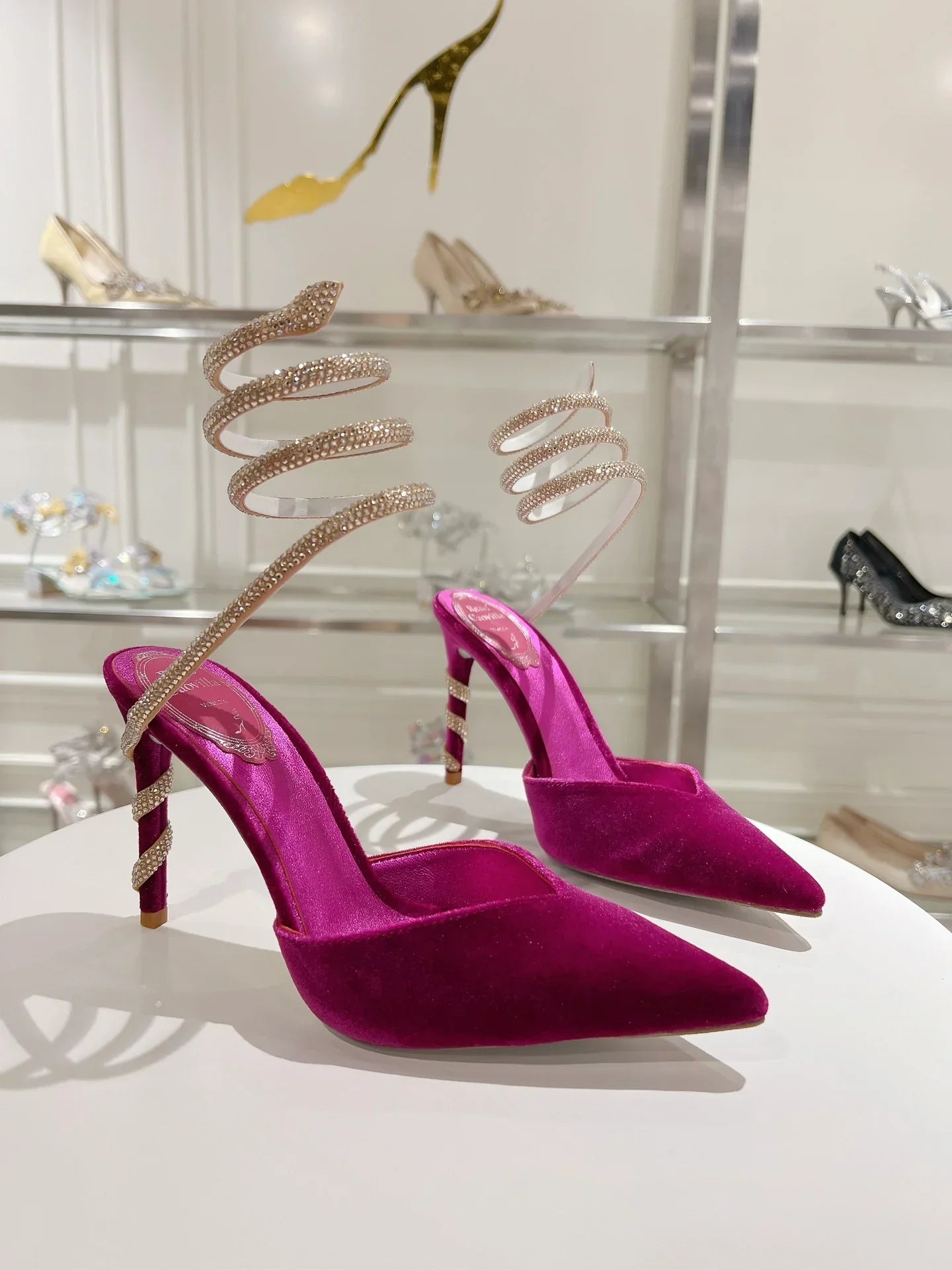 Cleo Snake-Design Heels