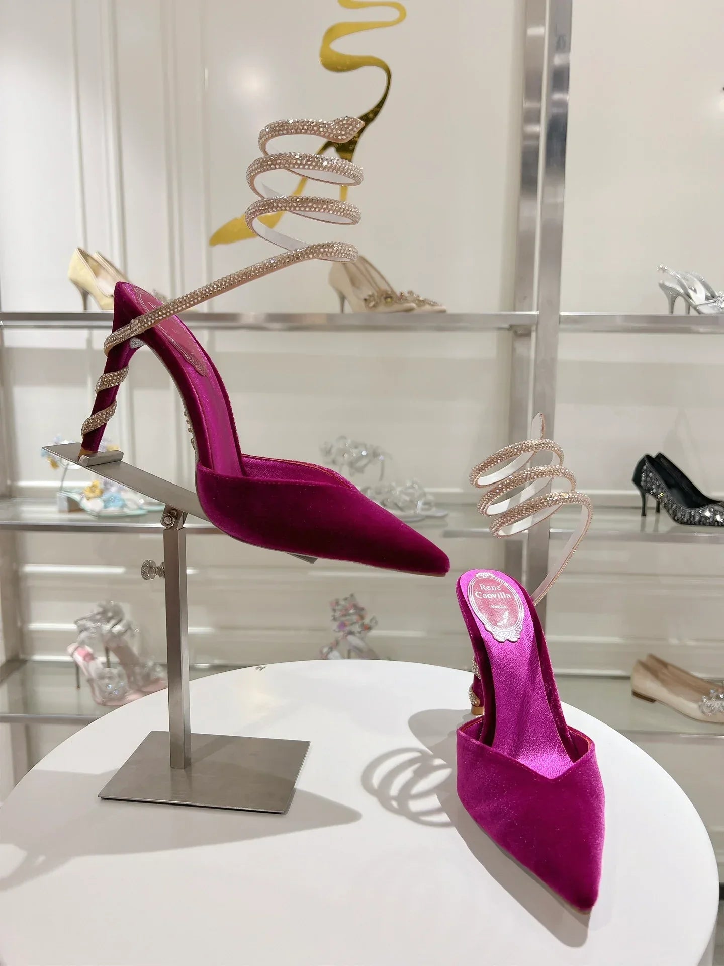 Cleo Snake-Design Heels