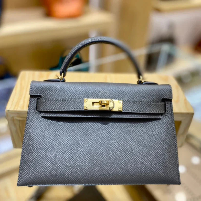 Epsom Palm Print 8F Gris Peltre